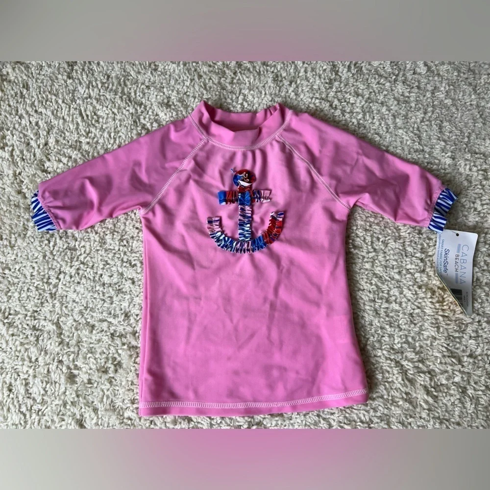 Kids Size 4 Cabana Beach SPF 50 Swim Shirt NWT